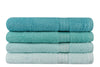 Set di 4 asciugamani cotone Rainbow Verde, 70 x 140 cm (2)