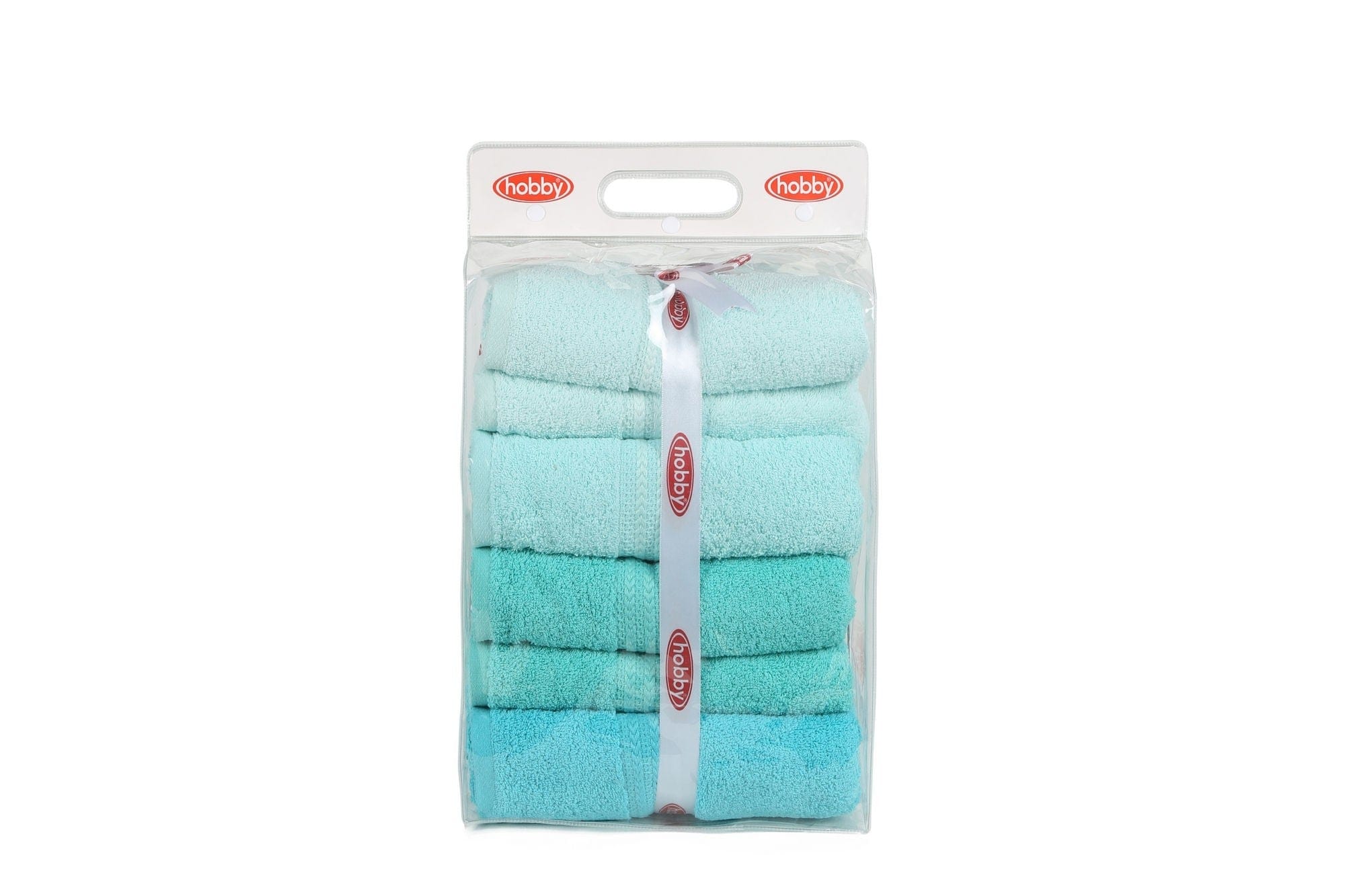 Set di 4 asciugamani cotone Rainbow Verde, 70 x 140 cm (4)