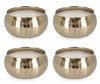 Set di 4 candele decorative Chisel A Oro