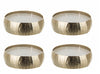 Bizzotto Set di 4 candele decorative Chisel Bright S Oro