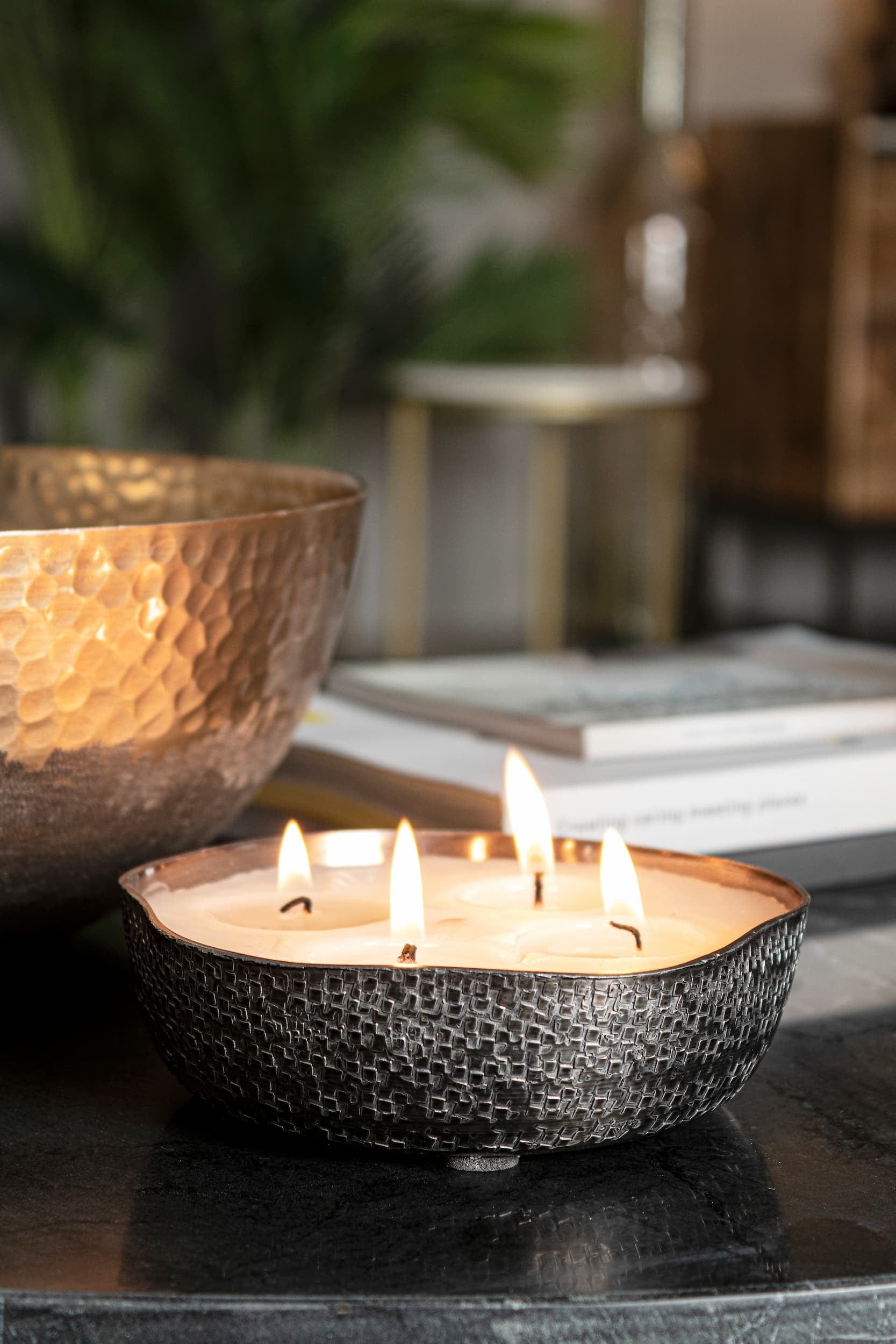 Set di 4 candele decorative Hammel S Grafite (1)