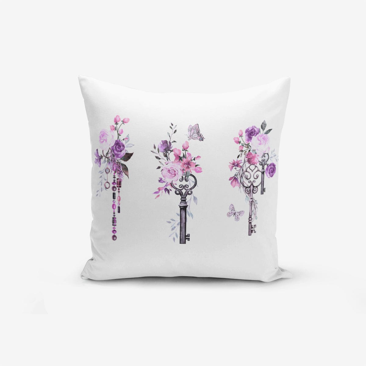 Set di 4 federe per cuscini decorativi Amira RKYK146 Multicolore, 43 x 43 cm (1)