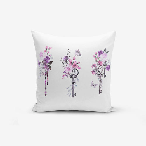 Set di 4 federe per cuscini decorativi Amira RKYK146 Multicolore, 43 x 43 cm (1)