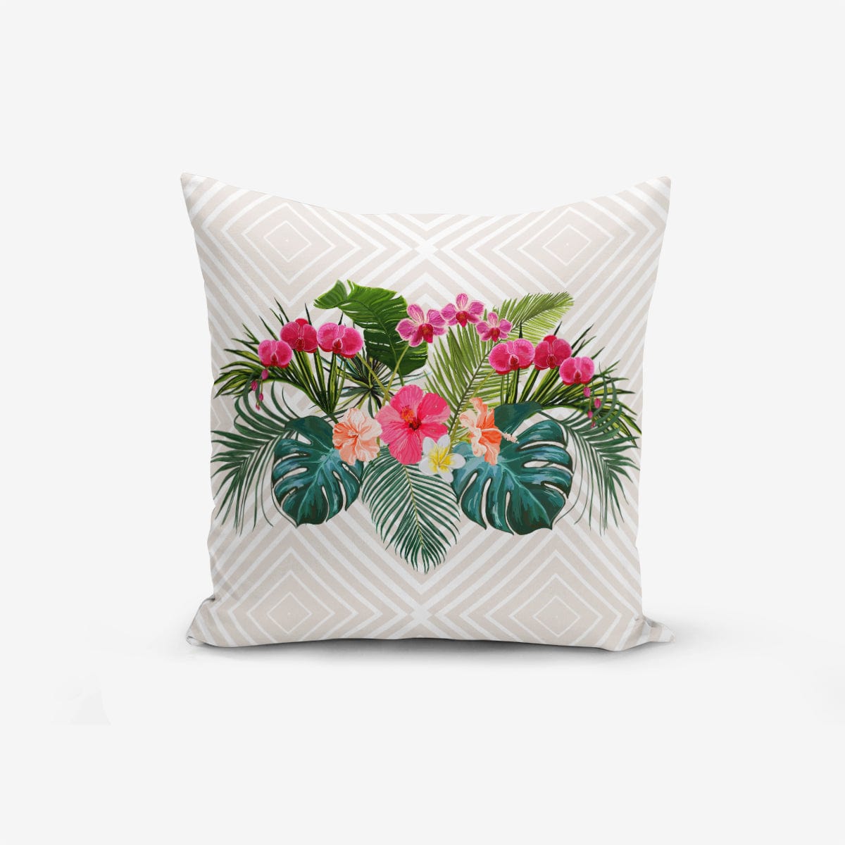 Set di 4 federe per cuscini decorativi Amira RKYK147 Multicolore, 43 x 43 cm (3)