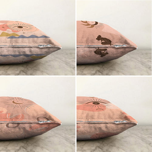 Set di 4 federe per cuscini decorativi Aslan RKYK317 Multicolore, 43 x 43 cm (1)