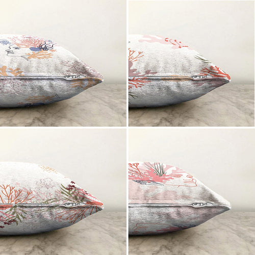 Set di 4 federe per cuscini decorativi Aslan RKYK318 Multicolore, 43 x 43 cm (1)