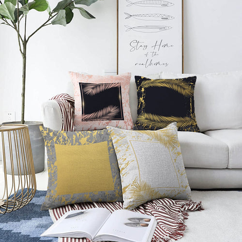 Set di 4 federe per cuscini decorativi Aysa RKYK277 Multicolore, 43 x 43 cm