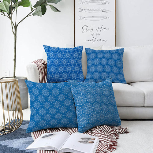 Set di 4 federe per cuscini decorativi Aysa RKYK280 Multicolore, 43 x 43 cm