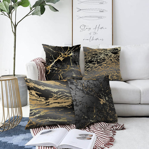 Set di 4 federe per cuscini decorativi Aysa RKYK281 Multicolore, 43 x 43 cm