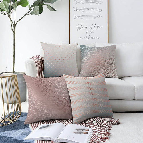 Set di 4 federe per cuscini decorativi Barris RKYK245 Multicolore, 43 x 43 cm