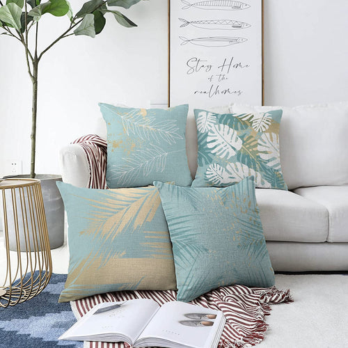 Set di 4 federe per cuscini decorativi Barris RKYK247 Multicolore, 43 x 43 cm
