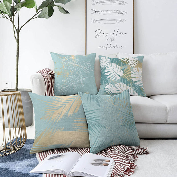 Set di 4 federe per cuscini decorativi Barris RKYK247 Multicolore, 43 x 43 cm