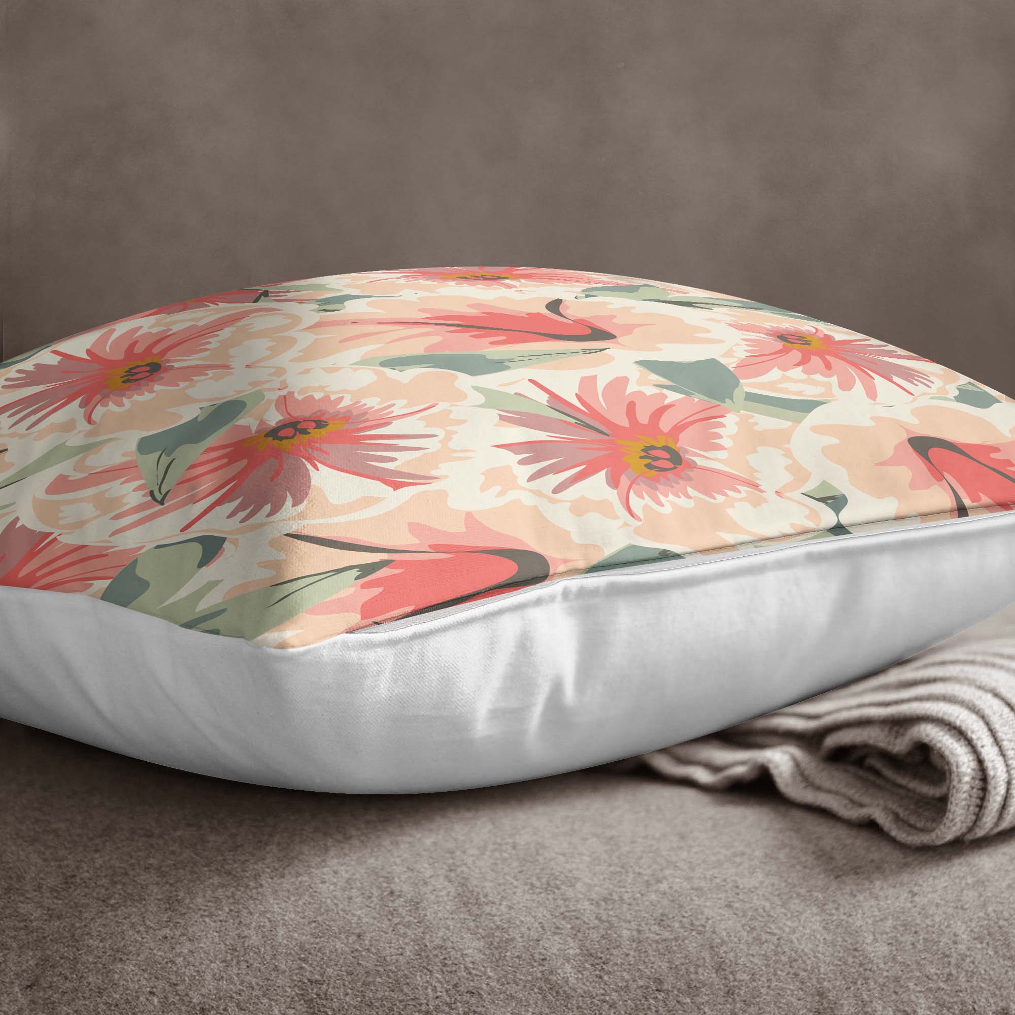 Set di 4 federe per cuscini decorativi Cansu RKYK168 Multicolore, 43 x 43 cm (1)