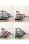 Set di 4 federe per cuscini decorativi Cansu RKYK217 Multicolore, 43 x 43 cm (1)