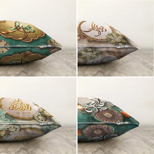 Set di 4 federe per cuscini decorativi Caria RKYK181 Multicolore, 43 x 43 cm (1)