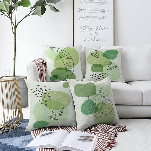 Set di 4 federe per cuscini decorativi Caria RKYK336 Multicolore, 43 x 43 cm