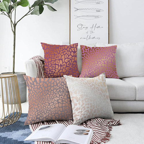 Set di 4 federe per cuscini decorativi Caria RKYK338 Multicolore, 43 x 43 cm