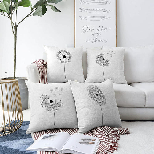 Set di 4 federe per cuscini decorativi Ceylan RKYK341 Multicolore, 43 x 43 cm