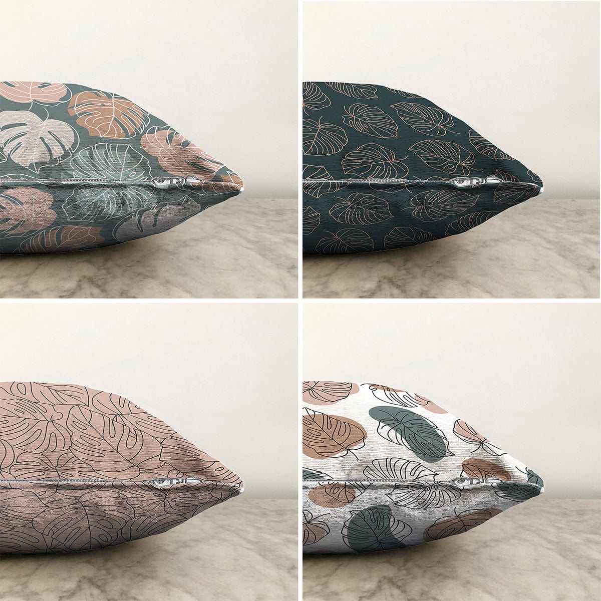 Set di 4 federe per cuscini decorativi Ceylan RKYK344 Multicolore, 43 x 43 cm (1)