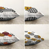 Set di 4 federe per cuscini decorativi Cicek RKYK402 Multicolore, 43 x 43 cm (1)