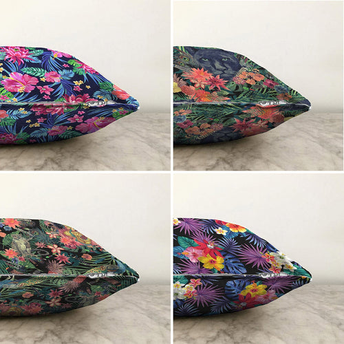 Set di 4 federe per cuscini decorativi Damla RKYK229 Multicolore, 43 x 43 cm (1)