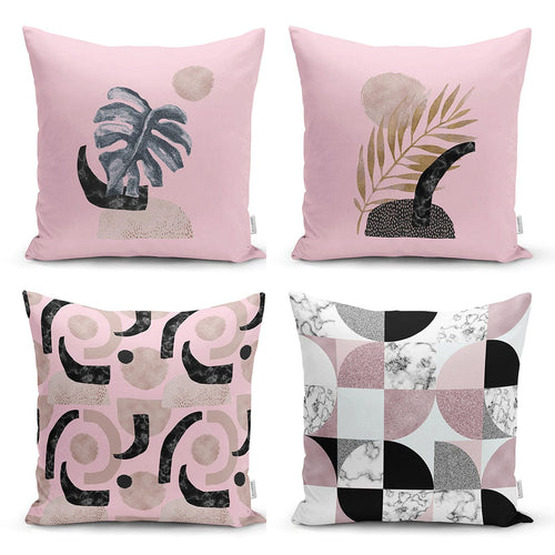 Set di 4 federe per cuscini decorativi Demet RKYK60 Multicolore, 43 x 43 cm