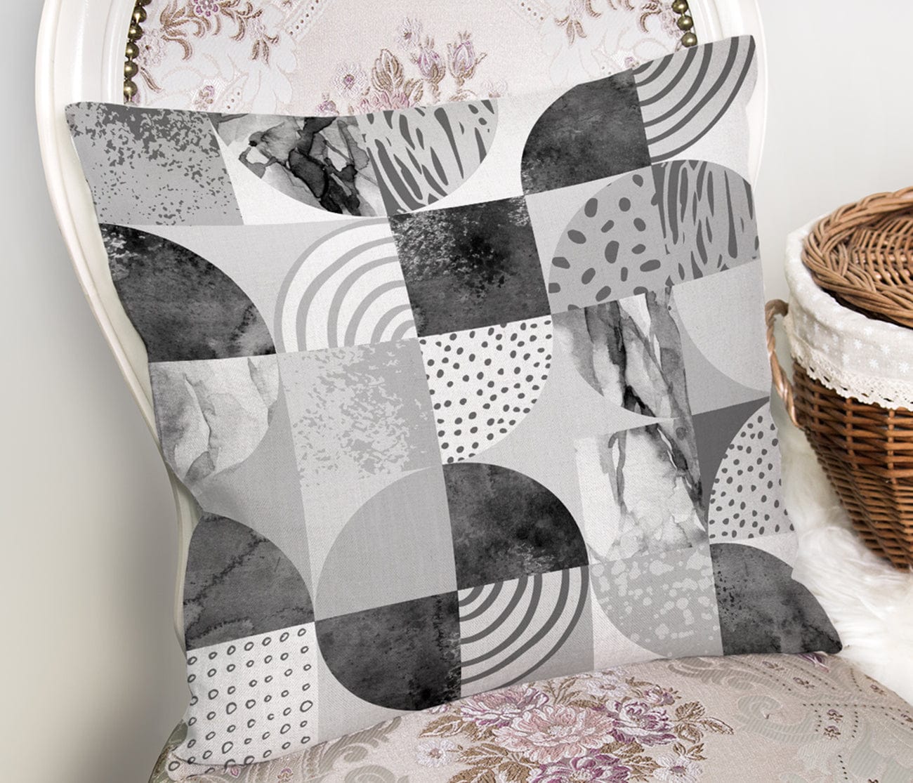 Set di 4 federe per cuscini decorativi Demet RKYK61 Multicolore, 43 x 43 cm (5)