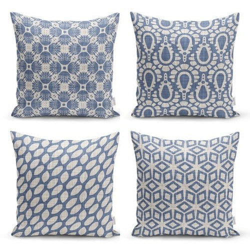 Set di 4 federe per cuscini decorativi Demet RKYK64 Multicolore, 43 x 43 cm
