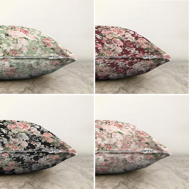 Set di 4 federe per cuscini decorativi Derya RKYK378 Multicolore, 43 x 43 cm (1)