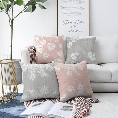 Set di 4 federe per cuscini decorativi Derya RKYK379 Multicolore, 43 x 43 cm