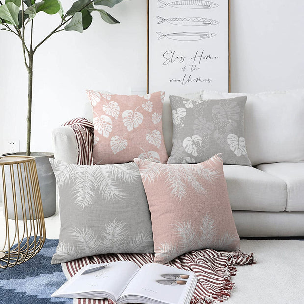 Set di 4 federe per cuscini decorativi Derya RKYK379 Multicolore, 43 x 43 cm