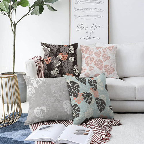 Set di 4 federe per cuscini decorativi Derya RKYK380 Multicolore, 43 x 43 cm