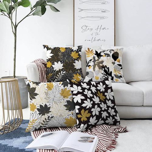 Set di 4 federe per cuscini decorativi Derya RKYK382 Multicolore, 43 x 43 cm
