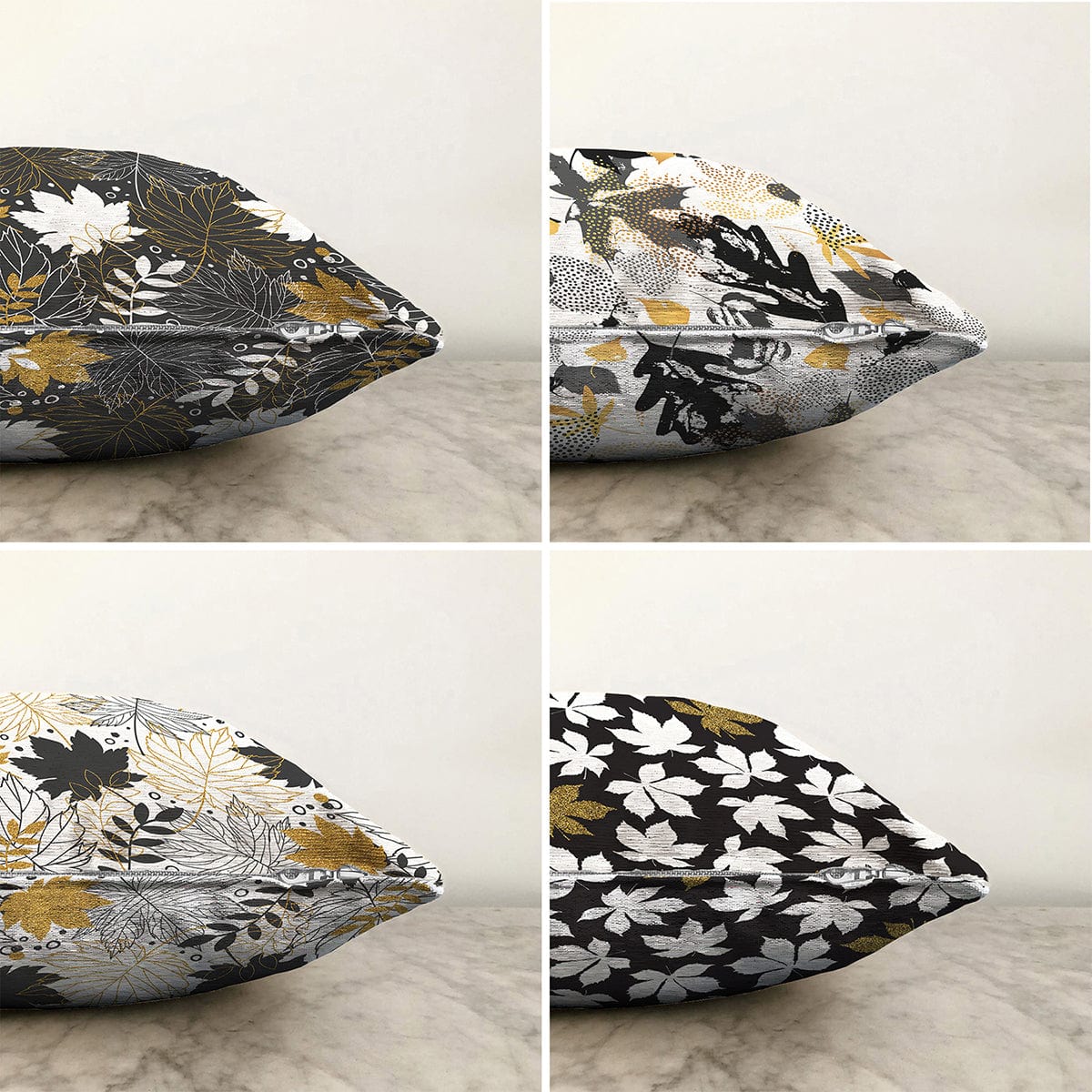 Set di 4 federe per cuscini decorativi Derya RKYK382 Multicolore, 43 x 43 cm (1)