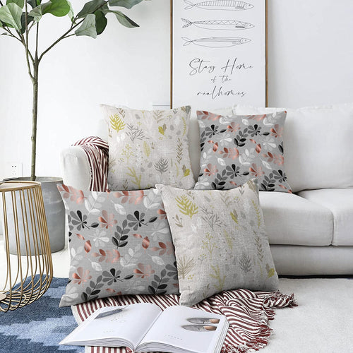 Set di 4 federe per cuscini decorativi Derya RKYK383 Multicolore, 43 x 43 cm