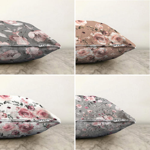 Set di 4 federe per cuscini decorativi Derya RKYK384 Multicolore, 43 x 43 cm (1)