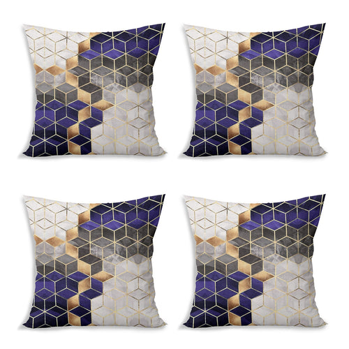 Set di 4 federe per cuscini decorativi Devin RKYK467 Multicolore, 43 x 43 cm