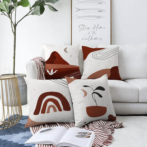 Set di 4 federe per cuscini decorativi Dicle RKYK349 Multicolore, 43 x 43 cm