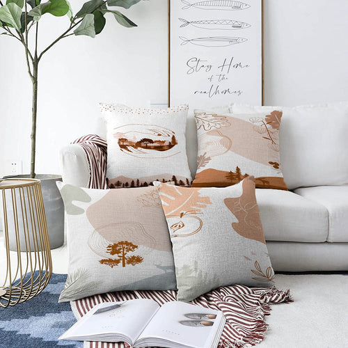 Set di 4 federe per cuscini decorativi Dicle RKYK351 Multicolore, 43 x 43 cm
