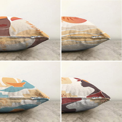 Set di 4 federe per cuscini decorativi Dicle RKYK352 Multicolore, 43 x 43 cm (1)