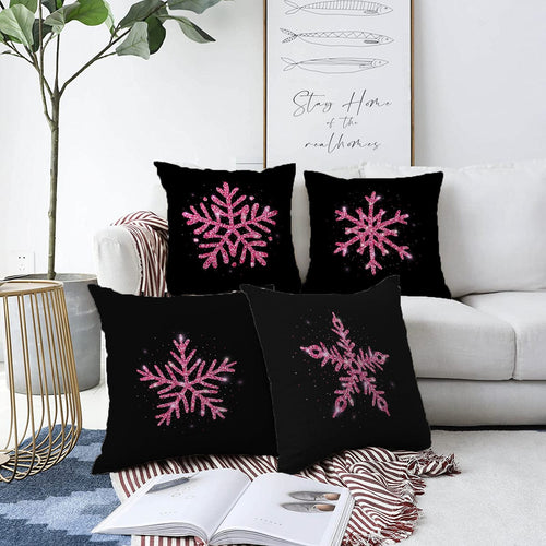Hillkar Global Set di 4 federe per cuscini decorativi Dicle RKYK355 Multicolore, 43 x 43 cm