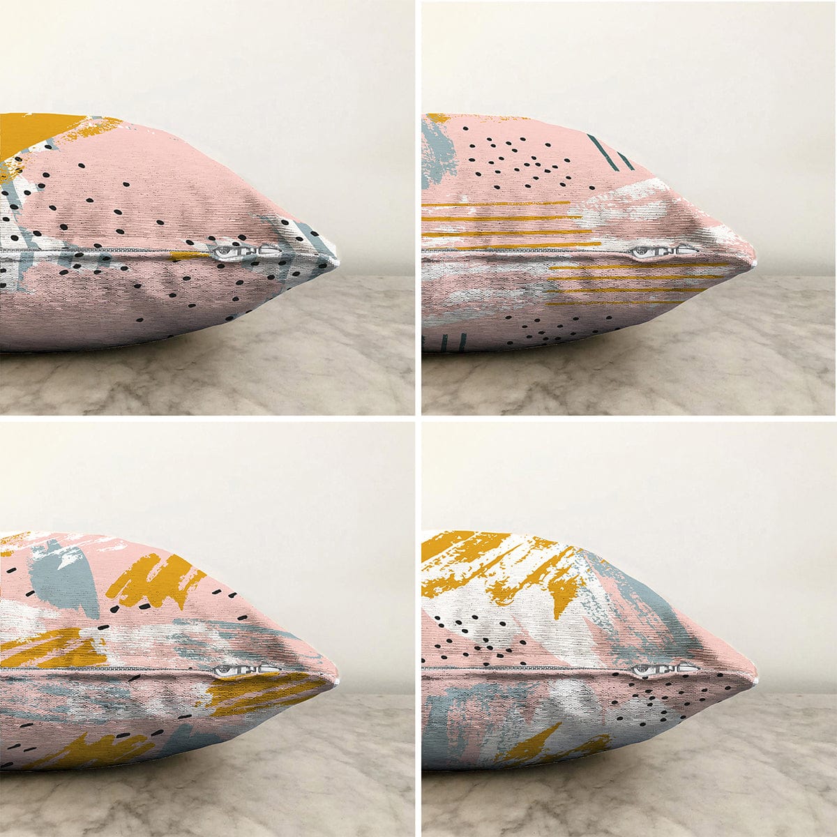 Set di 4 federe per cuscini decorativi Ece RKYK193 Multicolore, 43 x 43 cm (1)