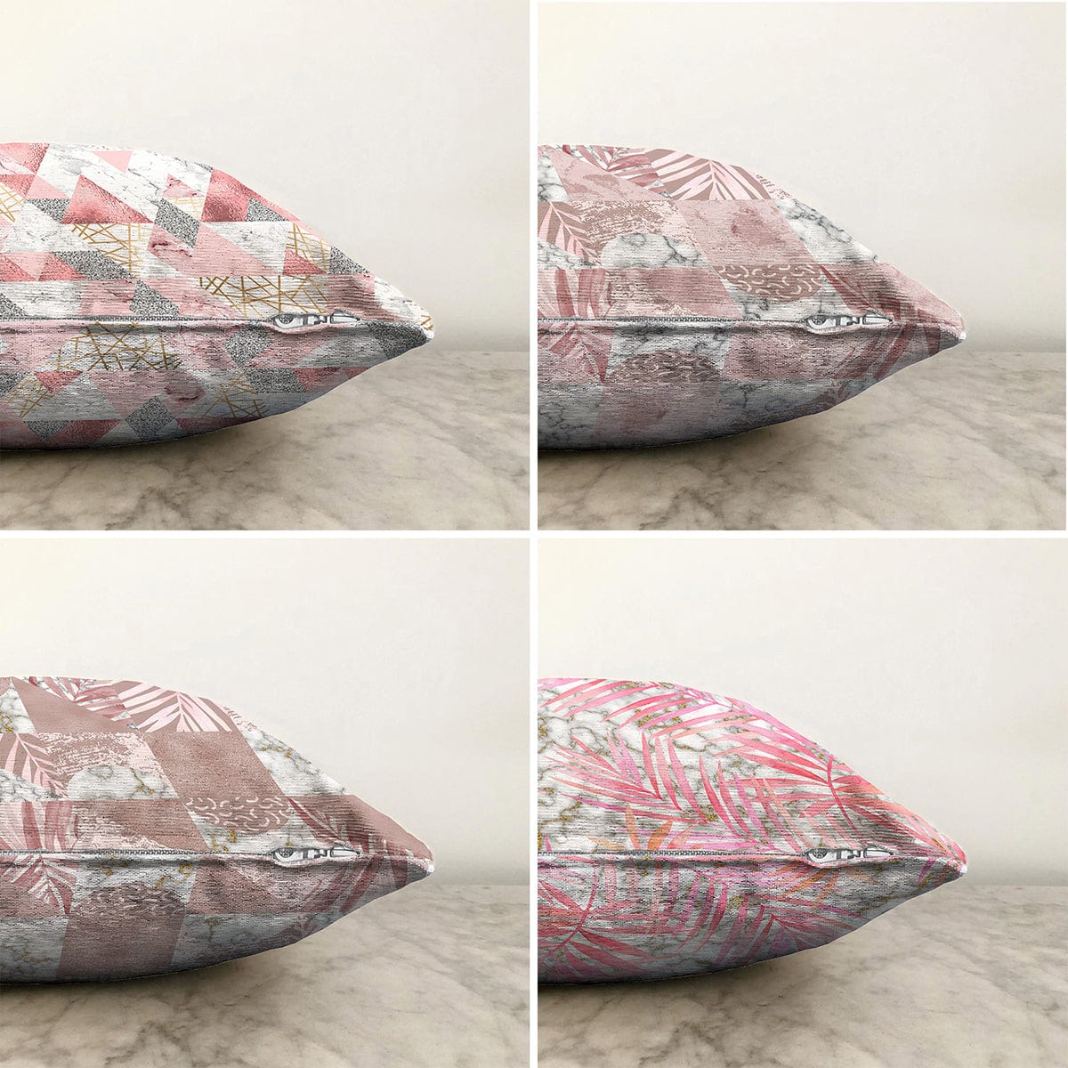 Set di 4 federe per cuscini decorativi Ece RKYK198 Multicolore, 43 x 43 cm (1)