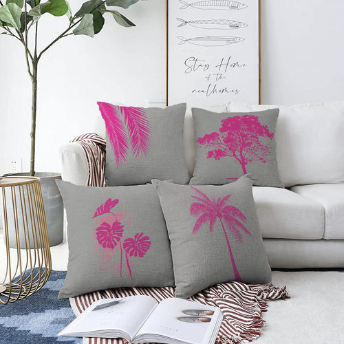 Set di 4 federe per cuscini decorativi Elif RKYK185 Multicolore, 43 x 43 cm