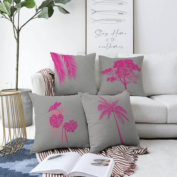 Set di 4 federe per cuscini decorativi Elif RKYK185 Multicolore, 43 x 43 cm