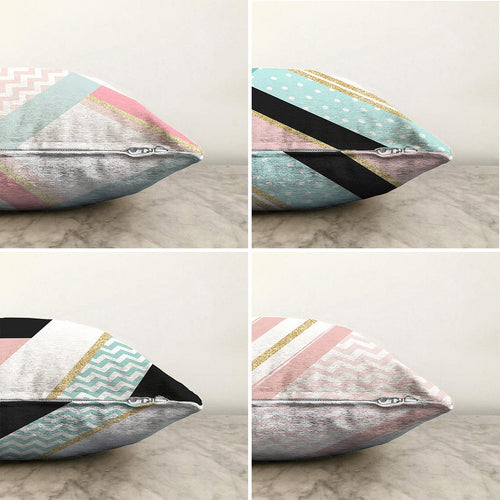 Set di 4 federe per cuscini decorativi Emir RKYK362 Multicolore, 43 x 43 cm (1)