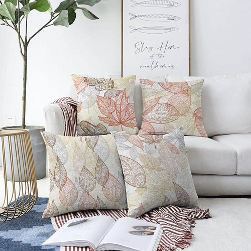 Set di 4 federe per cuscini decorativi Esme RKYK252 Multicolore, 43 x 43 cm