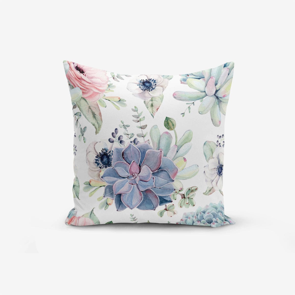 Set di 4 federe per cuscini decorativi Farah RKYK109 Multicolore, 43 x 43 cm (3)