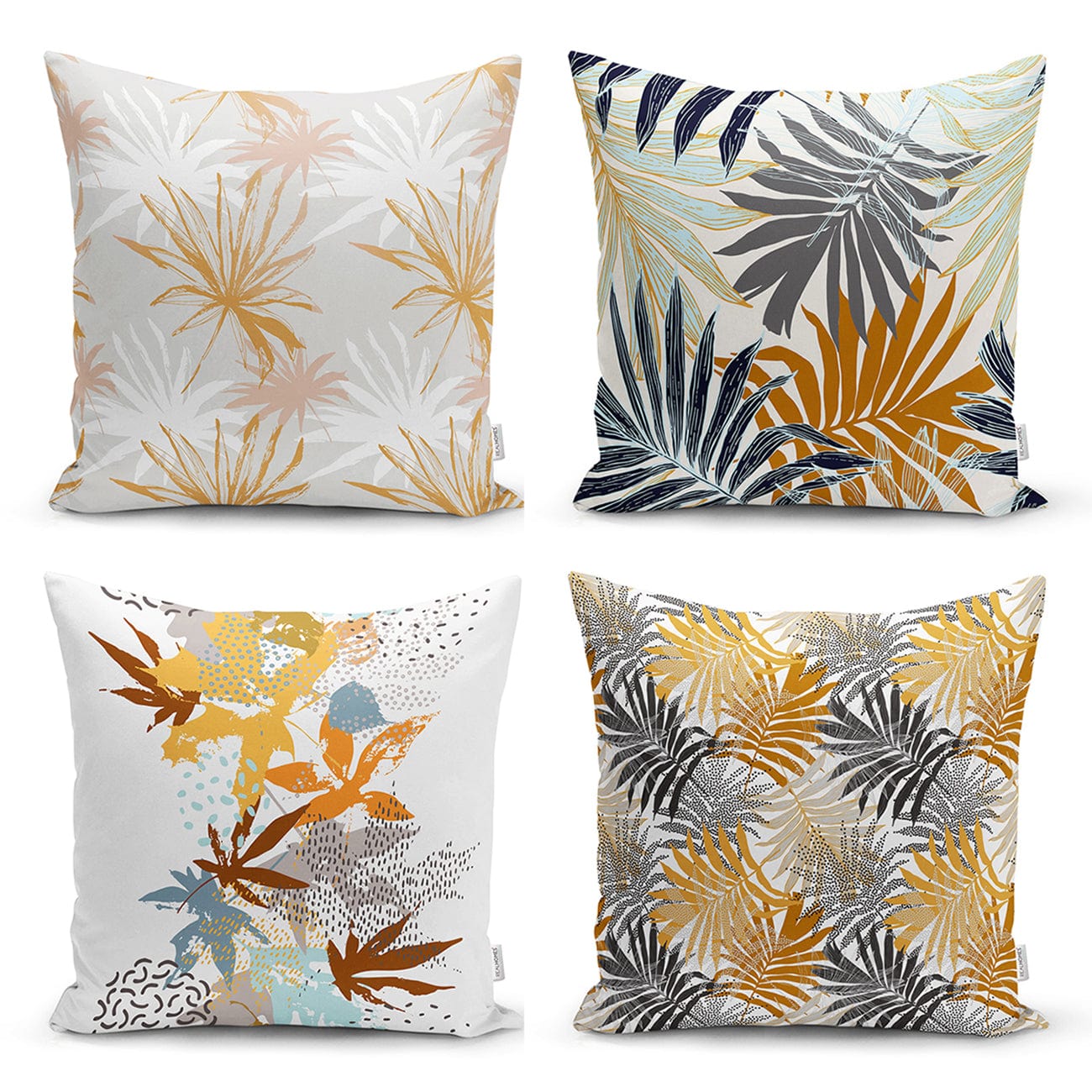 Set di 4 federe per cuscini decorativi Farah RKYK70 Multicolore, 43 x 43 cm