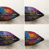 Set di 4 federe per cuscini decorativi Ferhat RKYK180 Multicolore, 43 x 43 cm (1)